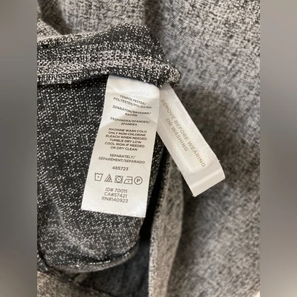 LOFT Gray Ruffle Neck Sleeveless A-line Mini Dress 4 Preppy Poetcore Academia - Picture 6 of 8